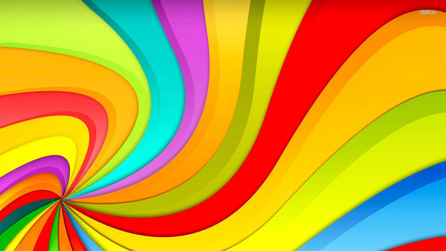 Colorful spiral vibrant lines white free wallpaper for desktop - medium preview image