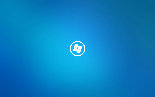 Blue white logo circle minimalism free wallpaper for desktop - medium preview image