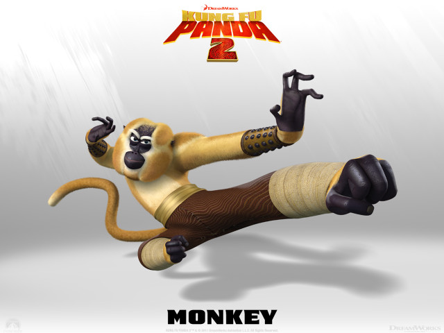 Monkey air legs spread head free wallpaper for desktop - medium preview image