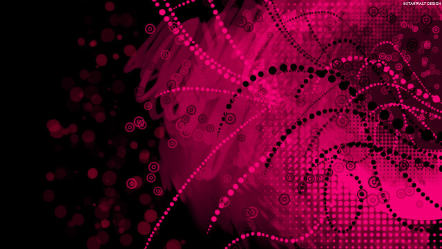 Pink black abstract background circles free wallpaper for desktop - medium preview image