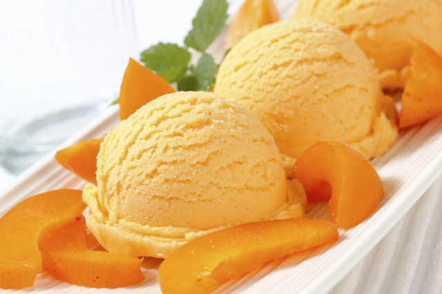 Ice cream orange peels mint free wallpaper for desktop - medium preview image
