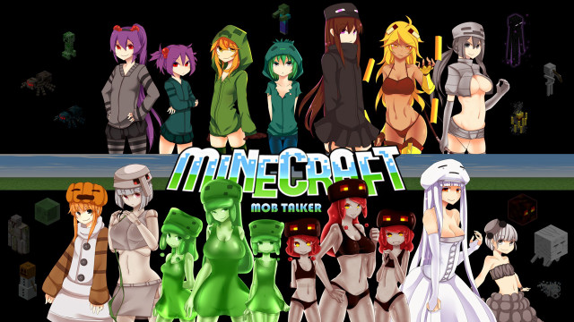 Cartoon characters banner minecraft group free wallpaper for desktop - medium preview image