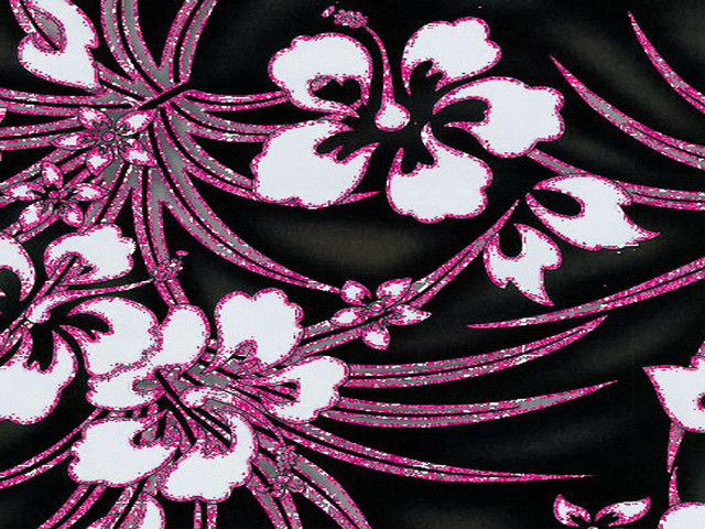 Black pink floral pattern white free wallpaper for desktop - medium preview image