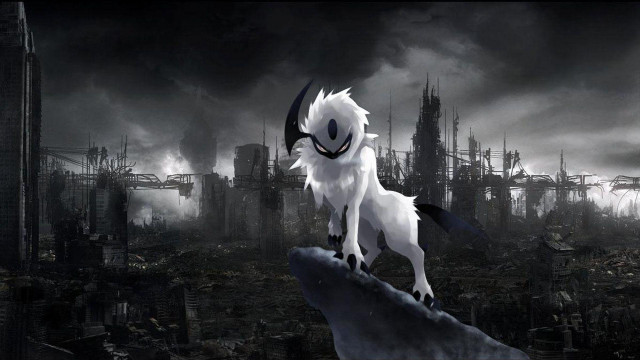 White black animal rock city #3 free wallpaper for desktop - medium preview image