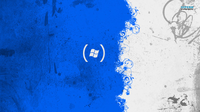 Blue white wall circle blue free wallpaper for desktop - medium preview image