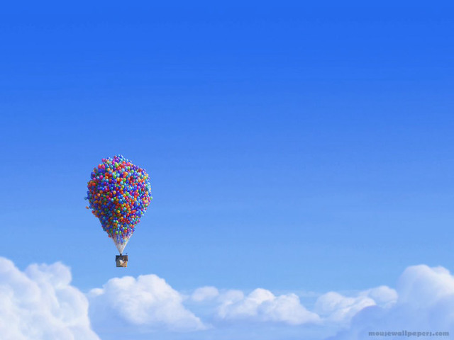 Hot air balloon floating sky #2 free wallpaper for desktop - medium preview image