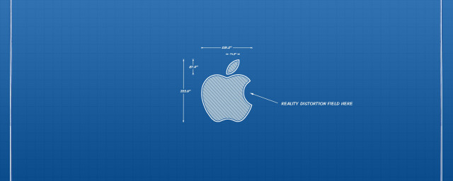 Blueprint apple logo measurements realism free wallpaper for desktop - medium preview image