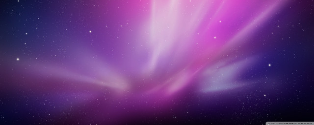 Purple blue starry sky aurora free wallpaper for desktop - medium preview image