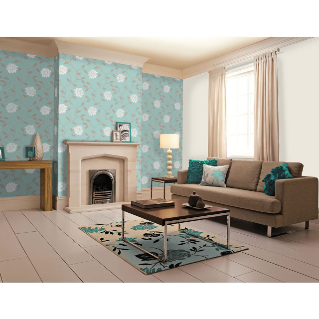 Living room couch fireplace blue free wallpaper for tablet - medium preview image