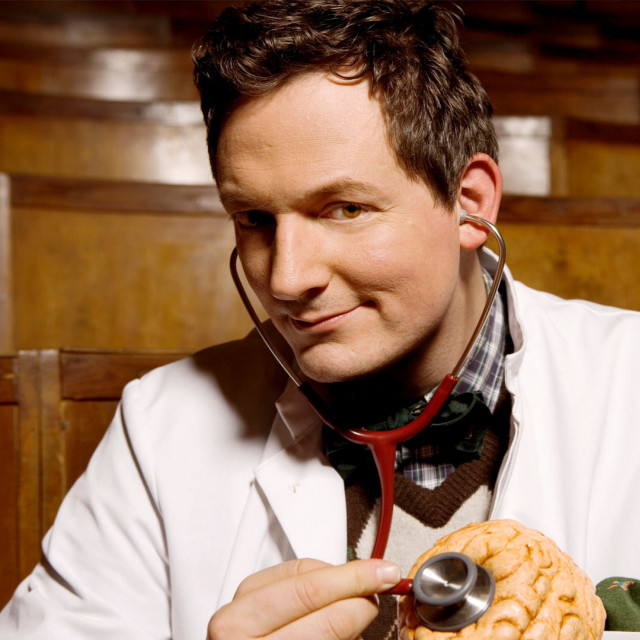 Man white coat stethoscope brain free wallpaper for tablet - medium preview image