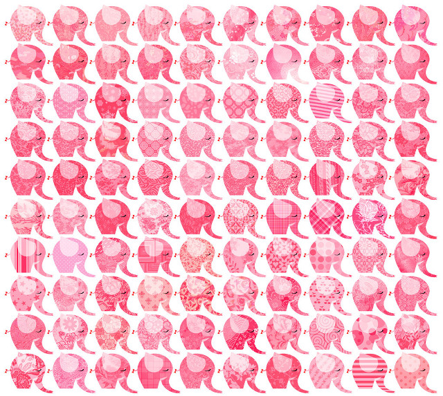 Elephants group patterns diverse large free wallpaper for tablet - medium preview image