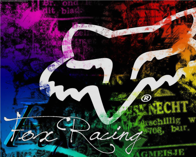 Fox racing logo colorful neo free wallpaper for desktop - medium preview image