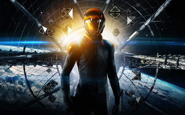 Man space suit futuristic background free wallpaper for desktop - medium preview image