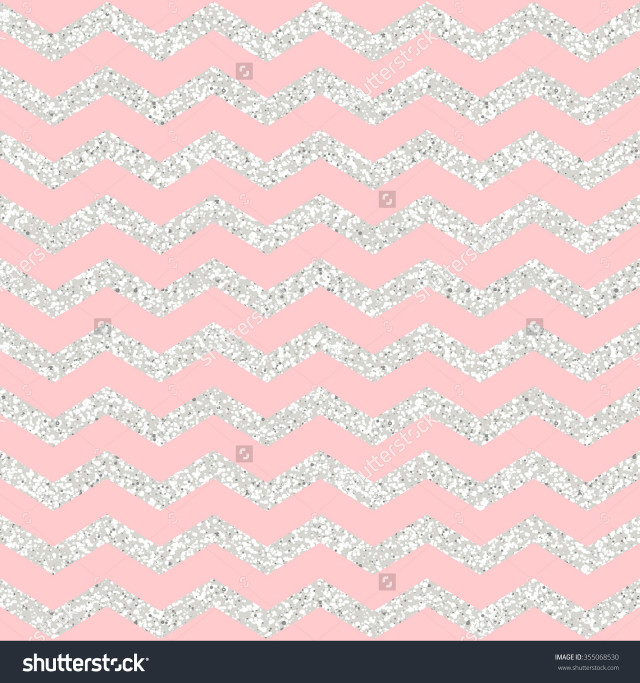 Pink silver chevron pattern glitter free wallpaper for tablet - medium preview image