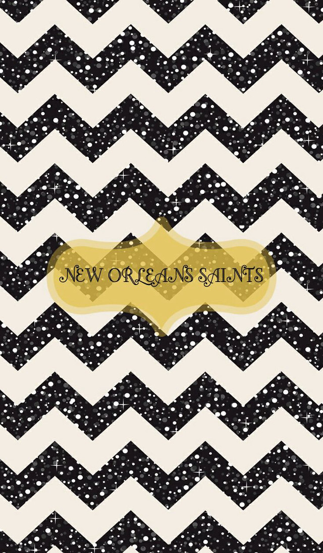 Black white chevron gold frame free wallpaper for mobile - medium preview image