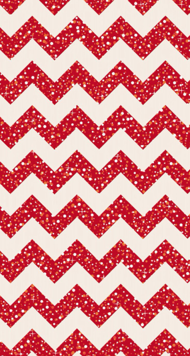 Red white chevron dots pattern free wallpaper for mobile - medium preview image