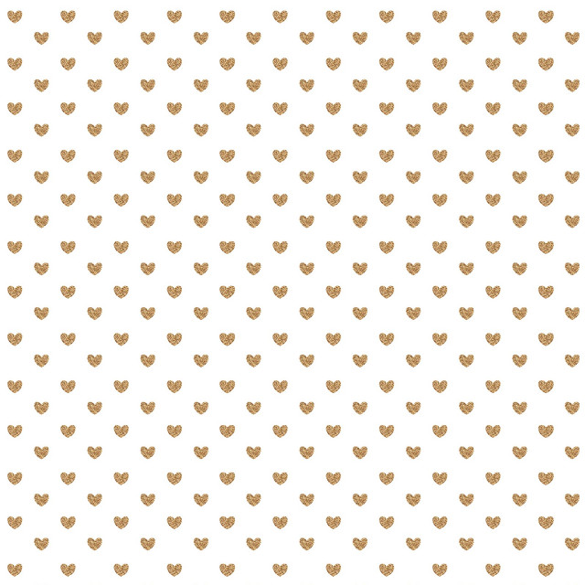 White background gold hearts pattern free wallpaper for tablet - medium preview image