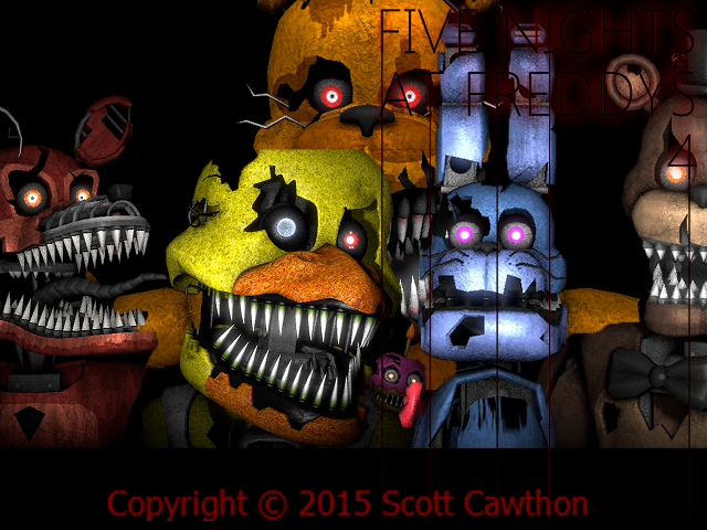 Five creepy stuffed animals glowing free wallpaper for desktop - medium preview image