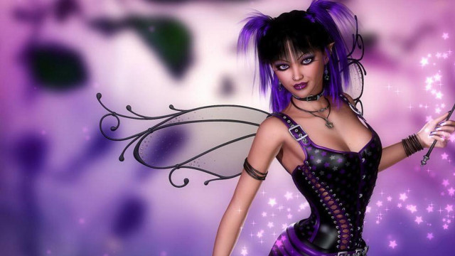 Fairy costume woman wand star free wallpaper for desktop - medium preview image