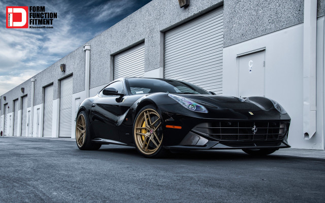 Black sports car red door #2 free wallpaper for desktop - medium preview image