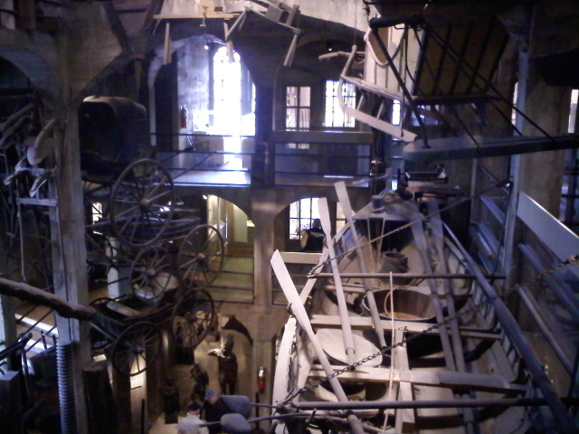 Tall building stairs windows inside free wallpaper for desktop - medium preview image