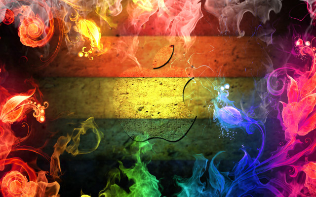 Rainbow smoke background flame energy free wallpaper for desktop - medium preview image