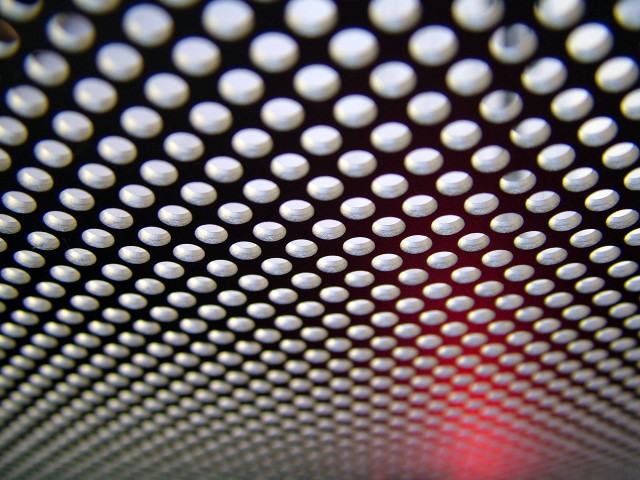 Close up white dots black free wallpaper for desktop - medium preview image