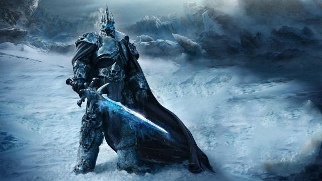 Man suit sword snow mountains #3 free wallpaper for desktop - medium preview image