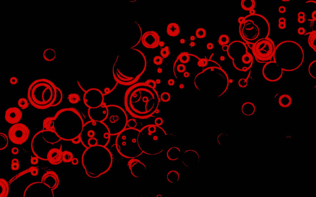 Black background red circles bubbles free wallpaper for desktop - medium preview image