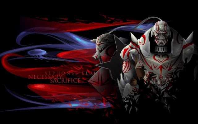 Demonic demon red blue streaks free wallpaper for desktop - medium preview image