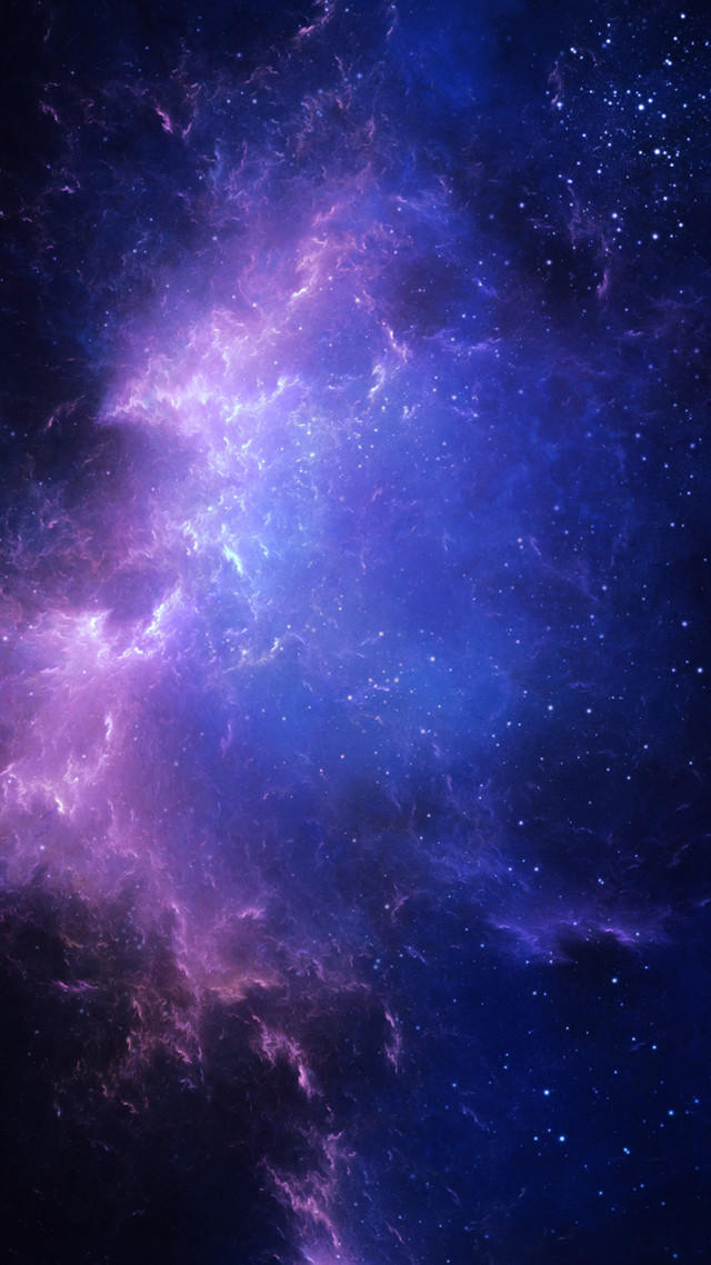 Purple blue space stars dusts free wallpaper for mobile - medium preview image