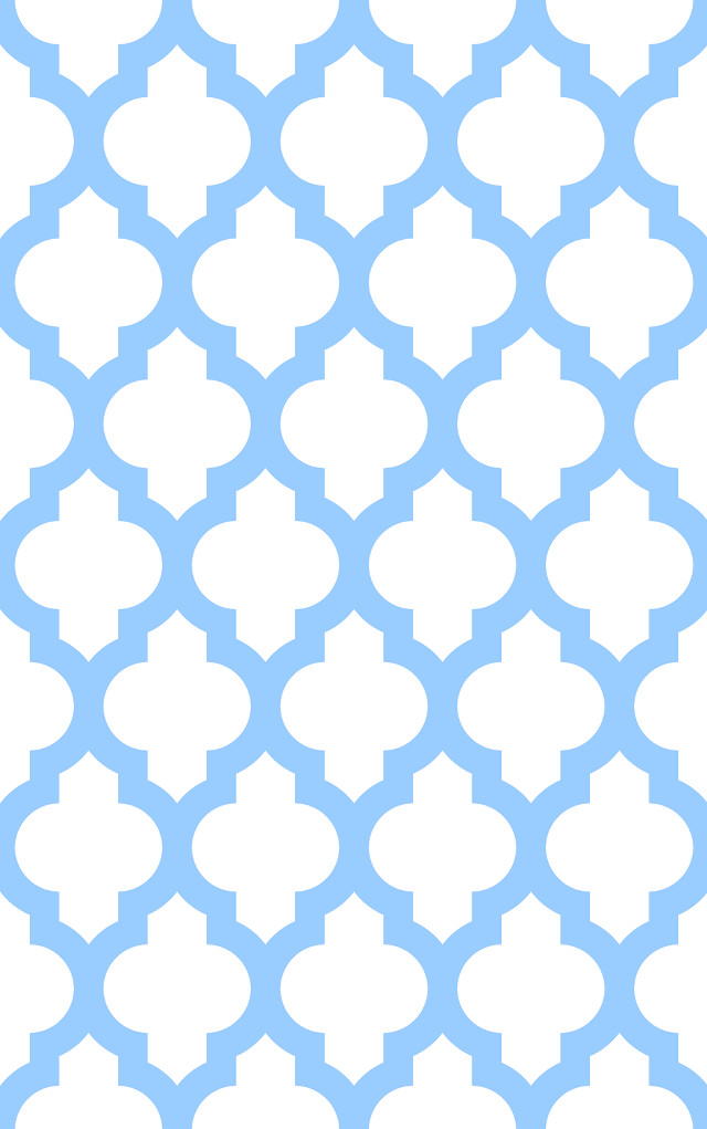 White blue arabesque mosaic circles free wallpaper for mobile - medium preview image