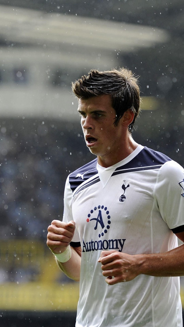 Man rain soccer blue white free wallpaper for mobile - medium preview image