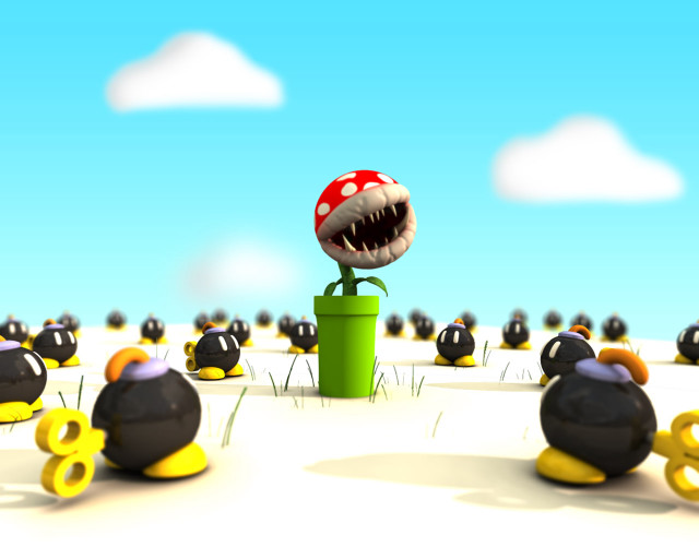 Cartoon character field balls monster free wallpaper for desktop - medium preview image
