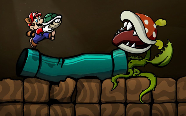 Cartoon character climbing wall giant free wallpaper for desktop - medium preview image