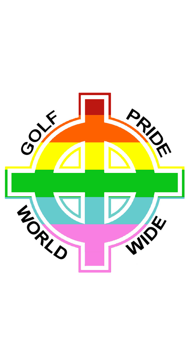 Rainbow colored cross gol pride free wallpaper for mobile - medium preview image