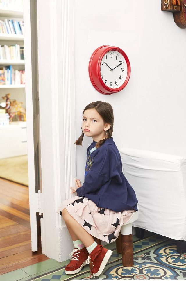 Little girl chair clock bookcase free wallpaper for mobile - medium preview image