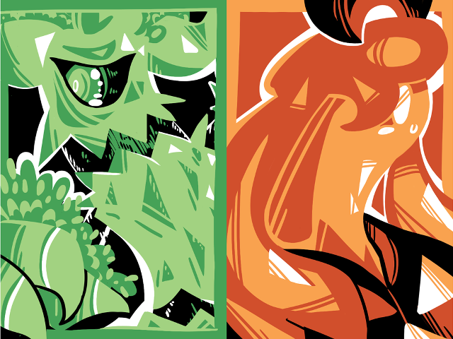 Abstract plants animals series color free wallpaper for desktop - medium preview image