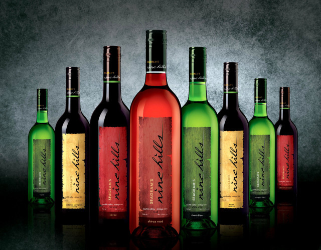 Wine bottles table black background free wallpaper for desktop - medium preview image