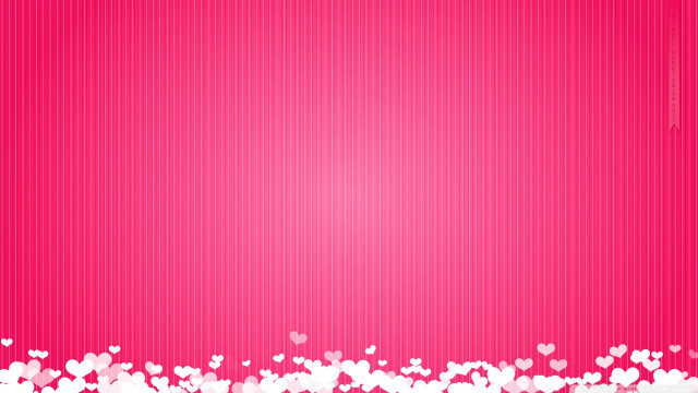 Pink background hearts white border free wallpaper for desktop - medium preview image