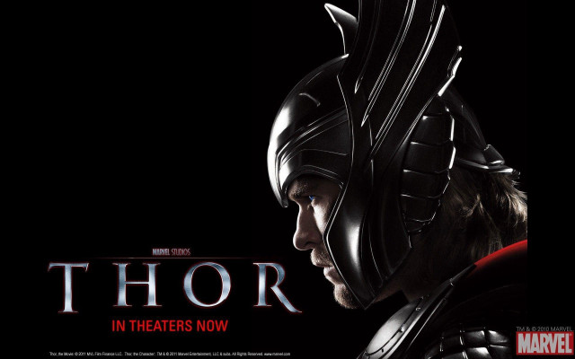 Thor dark knight movie poster free wallpaper for desktop - medium preview image