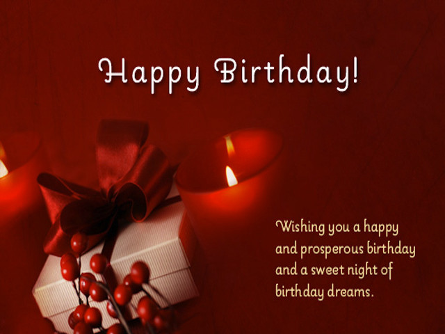 Birthday card candles present red free wallpaper for desktop - medium preview image