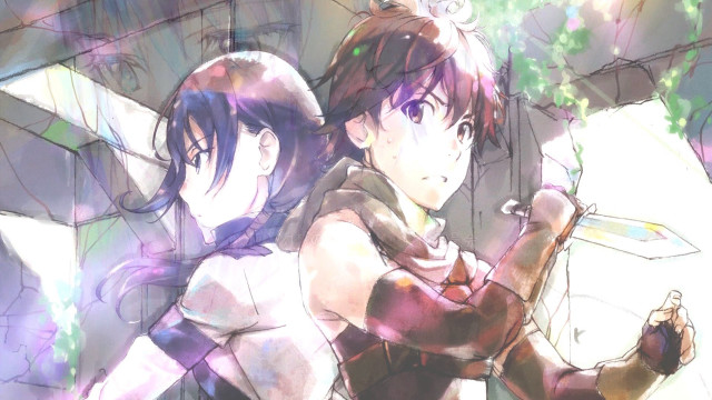 Anime characters standing wall tree free wallpaper for desktop - medium preview image