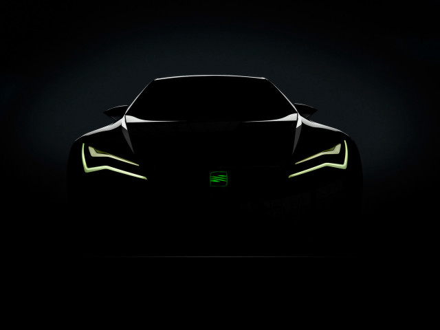 Car green light hood dark free wallpaper for desktop - medium preview image