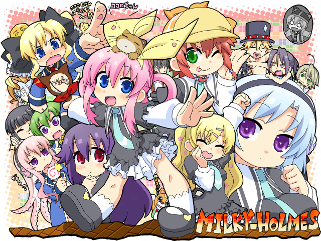 Anime characters hats glasses arms free wallpaper for desktop - medium preview image