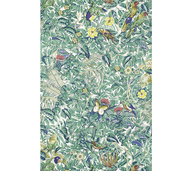 Birds flowers green background white free wallpaper for tablet - medium preview image