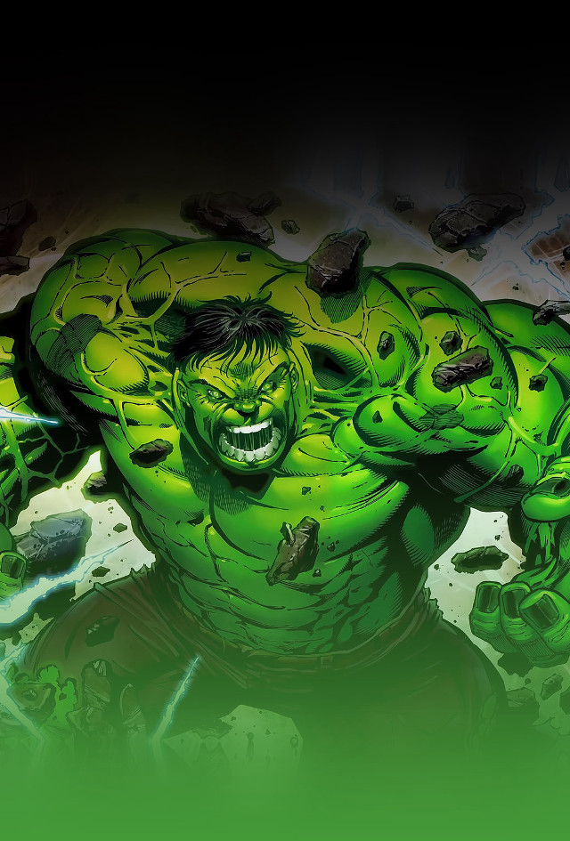 Green hulk arms out hands free wallpaper for mobile - medium preview image