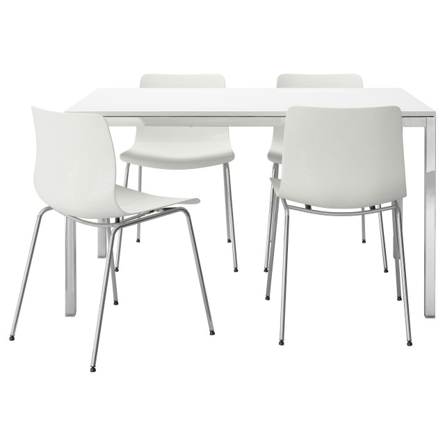 White table four chairs around free wallpaper for tablet - medium preview image