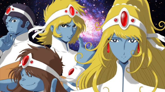 Cartoon characters galaxy background stars #2 free wallpaper for desktop - medium preview image