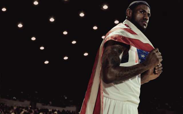 Man flag stadium lights crowd free wallpaper for desktop - medium preview image